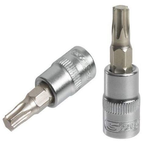 KS Tools 922.1577 Chiave a bussola TORX® 1/4", L.37 mm - T8 - Serie Ultimate® - Cromo Vanadio - Finitura Cromo Satinato