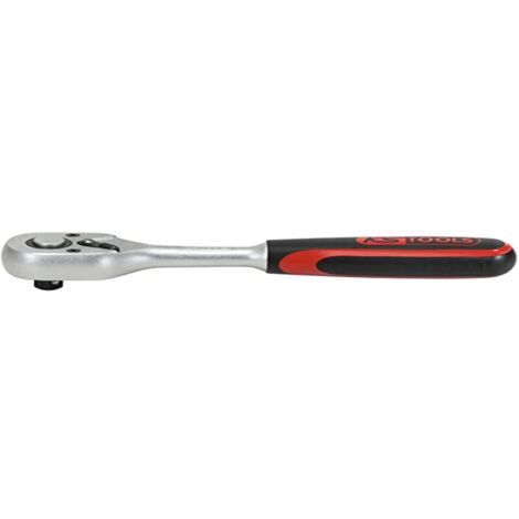KS TOOLS - 922.1590 - Cricchetto reversibile 1/4 Ultimate - 72 denti, rosso/nero