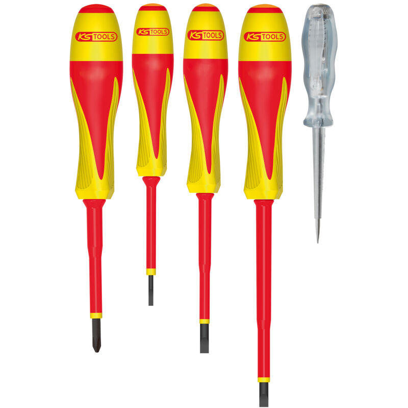 Kstools - ks Tools - Jeu de 4 tournevis isolés ultimate et 1 tournevis testeur - 922.6217