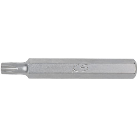 T55 L.30 mm KS TOOLS 930.2155 Embout de vissage TORX perc/é A 10 mm
