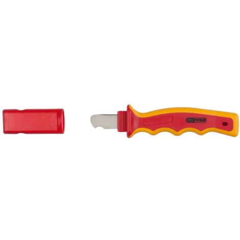 KS Tools Abmantelungsmesser mit Schutzisolierung, 185mm - 117.1305
