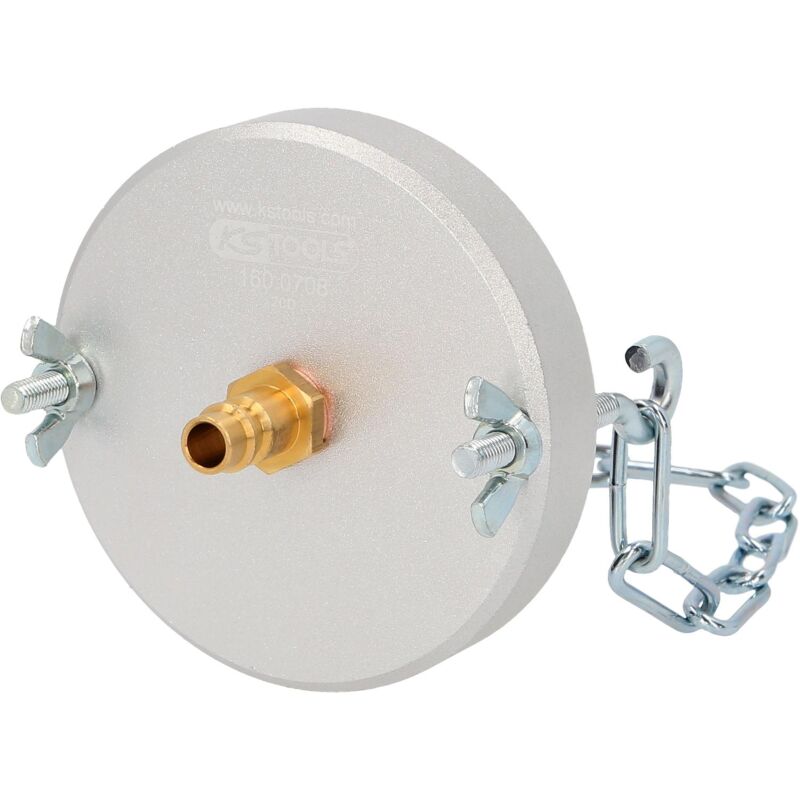 

Kstools - KS TOOLS Adaptador de boquilla de purga universal con cadena para purga de frenos