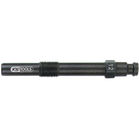 KS Tools - Adaptateur pour bougies de préchauffage, M10x1,0 avec filetage extérieur, longueur 83 mm - 150.3673