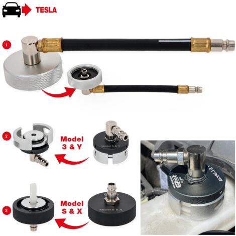 KS Tools Adapter-Satz zur Bremsentlüftung für Tesla, 3-tlg