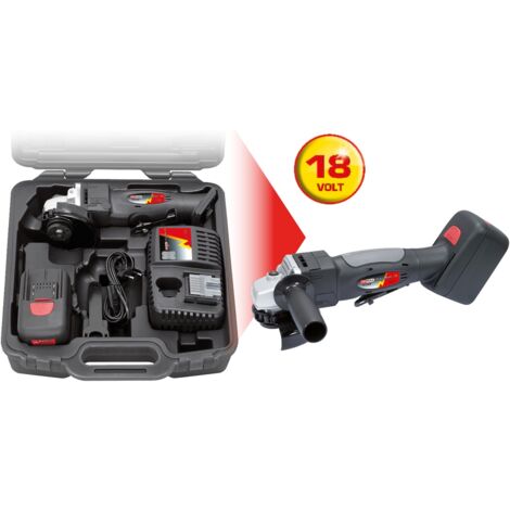 KS Tools Akku-Winkelschleifer 7000 U/min mit 1 Akku und 1 Ladegerät