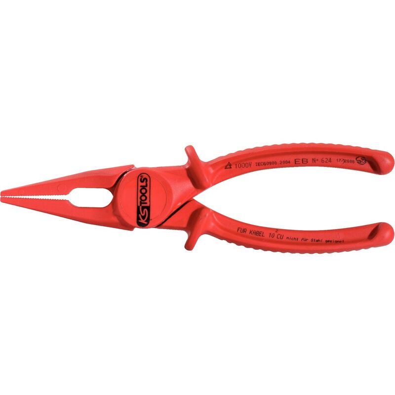 

KS TOOLS Alicate plano de plástico con aislamiento protector, 190 mm