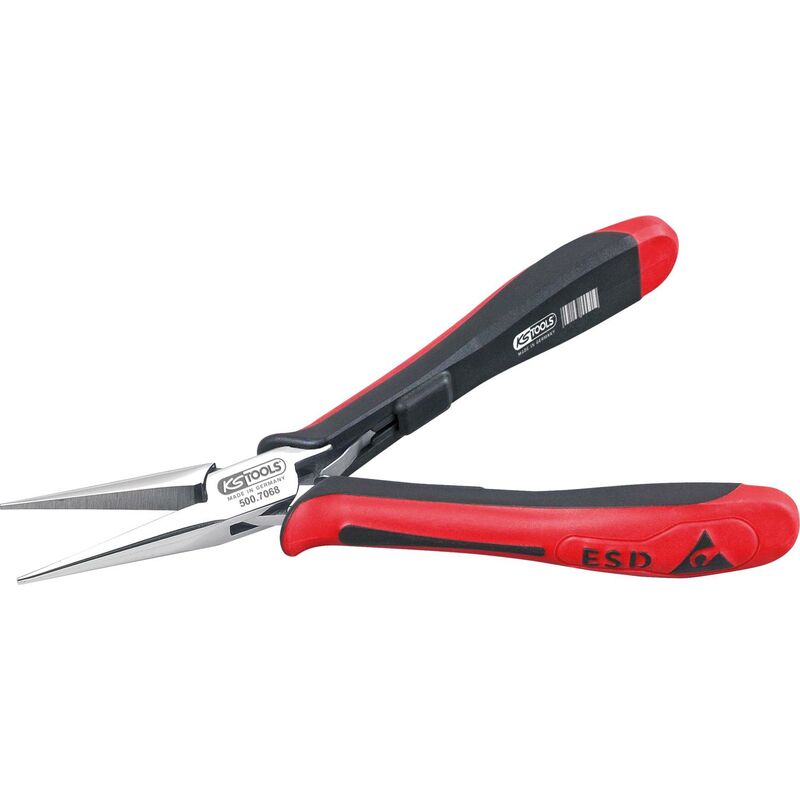 

Kstools - KS TOOLS Alicate de punta fina ESD, recto, con corte, 155 mm