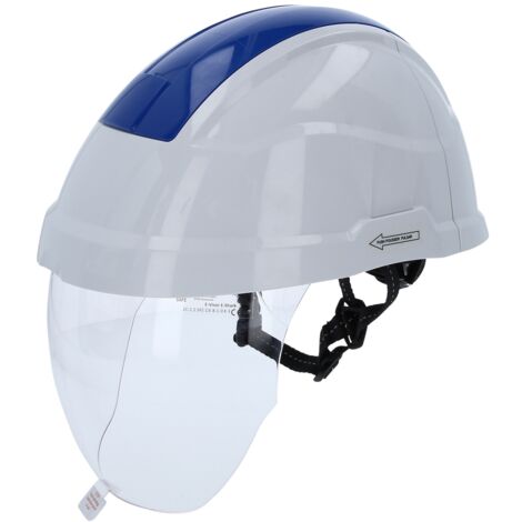 KS Tools Arbeits-Schutzhelm mit Gesichtsschutz, blau