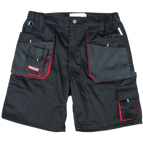 KS Tools Arbeitsshorts, Gr. 50 schwarz/rot