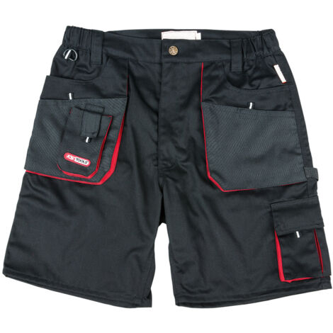 KS Tools Arbeitsshorts, Gr. 52 schwarz/rot