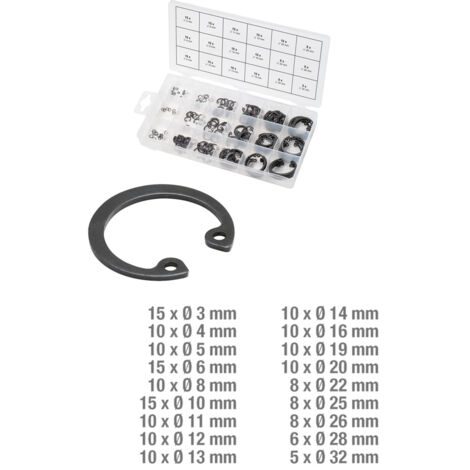 KS Tools - Assortiment de circlips de type interne x180 - 970.0090