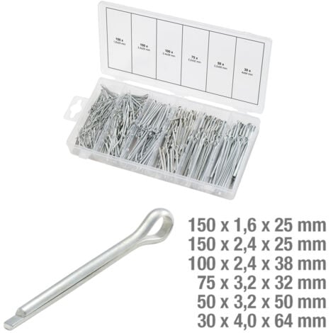 KS Tools - Assortiment de goupilles fendues 555 pièces - 970.0080