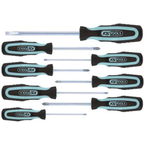 KS TOOLS Assortiment de tournevis, acier inoxydable, 8 pcs - 153.2000