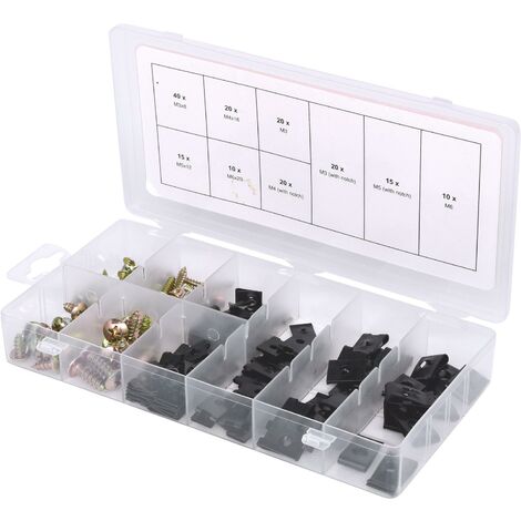 KS TOOLS Assortiment de vis et d'écrous cage, 170 pcs