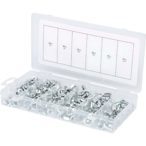 KS TOOLS Assortiment d'écrous papillon, 150 pcs