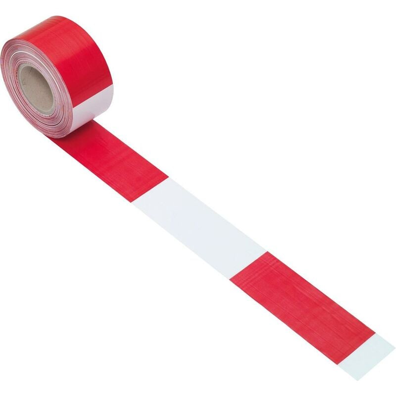 

KS TOOLS Banda de precinto de plástico segmentada en rojo / blanco