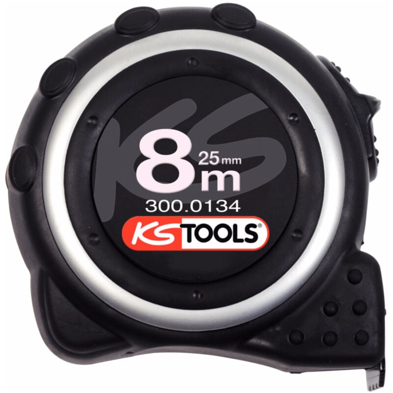 Image of Ks Tools Bandmaß mit Feststeller,schwarz-grau, 8m