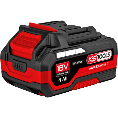 KS Tools - Batterie lithium-ion - batterie 18v - pour outillage électroportatif - 4Ah - 515.4702F