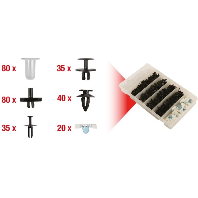 Image of Kstools - Befestigungs-Clip-Satz für bmw, 290-tlg