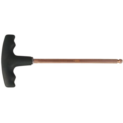 KS Tools BERYLLIUMplus Innensechskant-Winkelstiftschlüssel, T-Griff 6 mm ,mit Kugelkopf