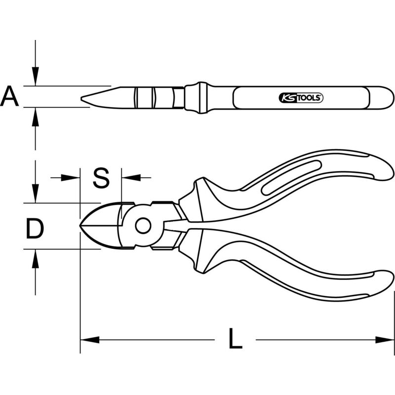 Image of Ks tools Werkzeuge-Maschinen GmbH BERYLLIUMplus Seitenschneider 200 mm (962.0333)