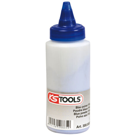 KS Tools - Biberon de poudre bleue pour traçeur, 150 g - 300.0082
