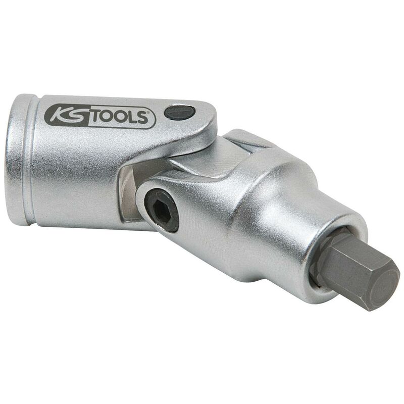 

KS TOOLS Llave de vaso con punta articulada para tornillos con encastre hexagonal de 3/8' para pinza de freno, 7 mm