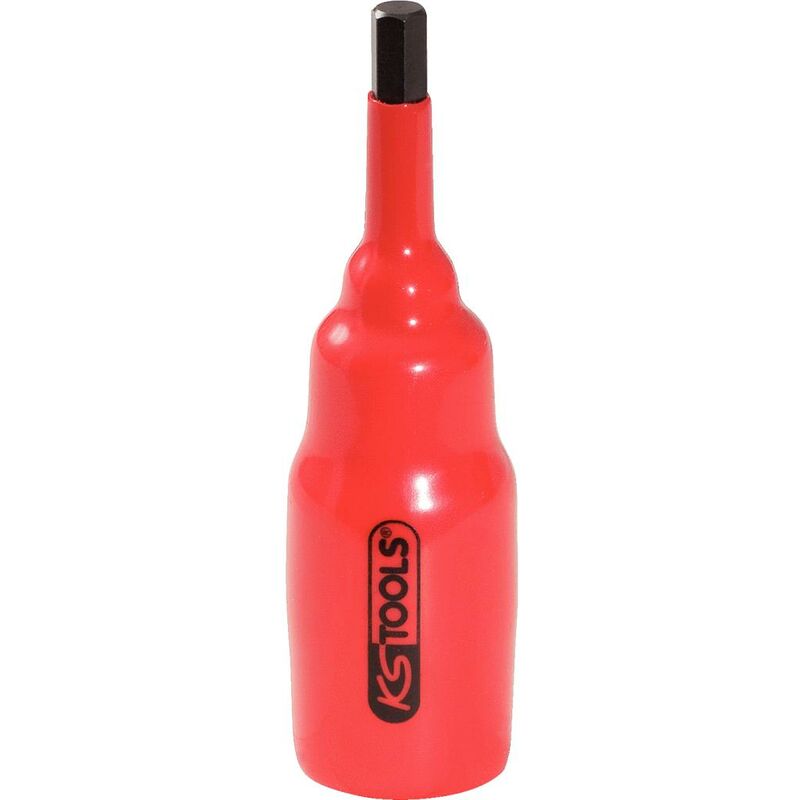 

KS TOOLS Llave de vaso con punta de 1/2' y aislamiento protector para tornillos con encastre hexagonal, 8 mm, largo 95 mm
