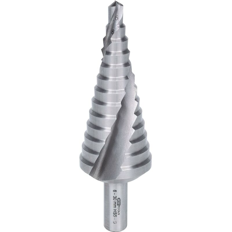 

KS TOOLS Broca escalonada HSS,Ø 6-30mm, 13 niveles