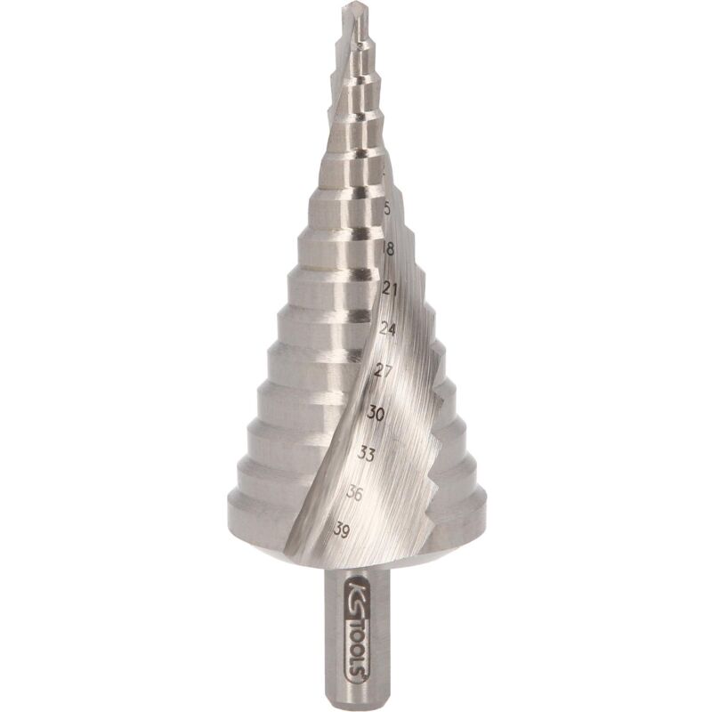 

KS TOOLS Broca escalonada HSS Co 5,Ø 4-39mm, 13 niveles
