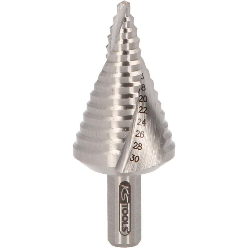 

Kstools - KS TOOLS Broca escalonada HSS extracorta,Ø 4-30mm, 14 niveles
