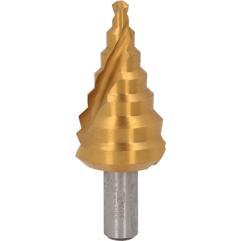 

KS TOOLS Broca escalonada HSS TiN,Ø 5-28mm, 7 niveles
