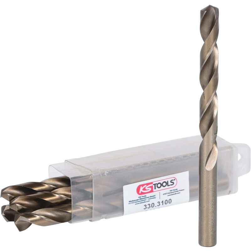 

KS TOOLS Broca helicoidal HSS-G Co 5, 10mm, paquete de 5