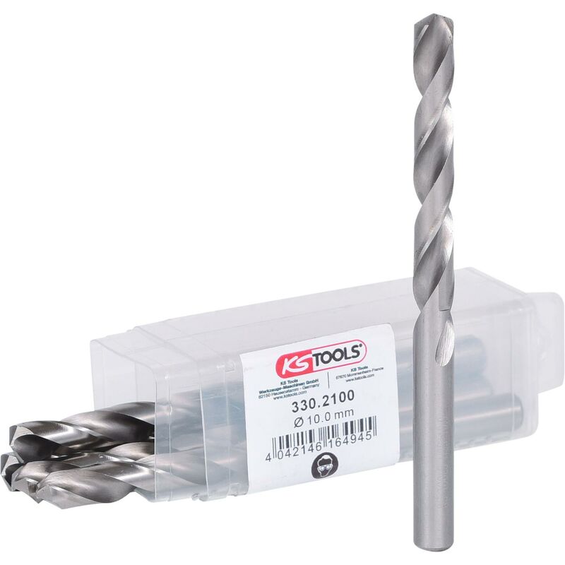 

KS TOOLS Broca helicoidal HSS-G, 10mm, paquete de 5