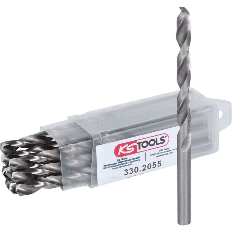 

KS TOOLS Broca helicoidal HSS-G, 5,5mm, paquete de 10