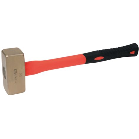 KS Tools BRONZEplus Fäustel 1250 g, mit Fiberglasstiel
