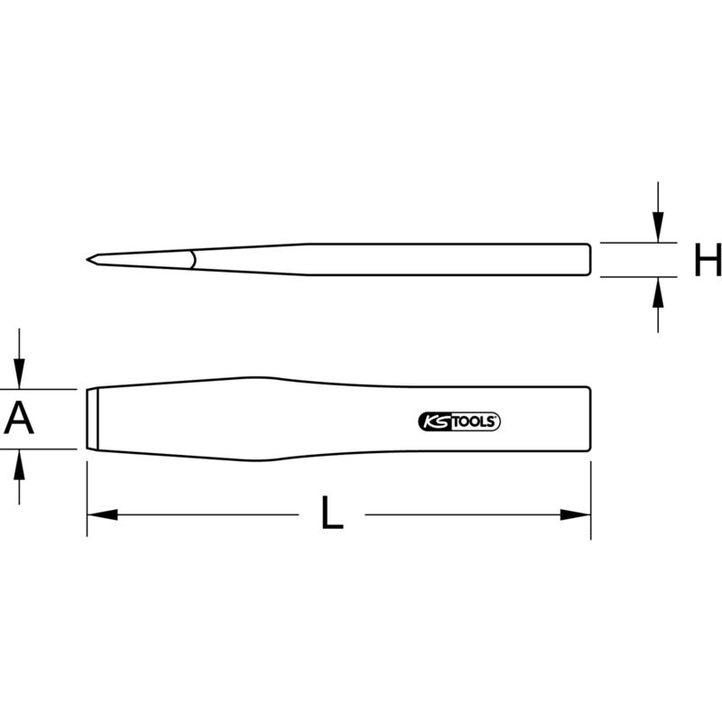 Format Schlitzmeissel 240x26x 7 mm