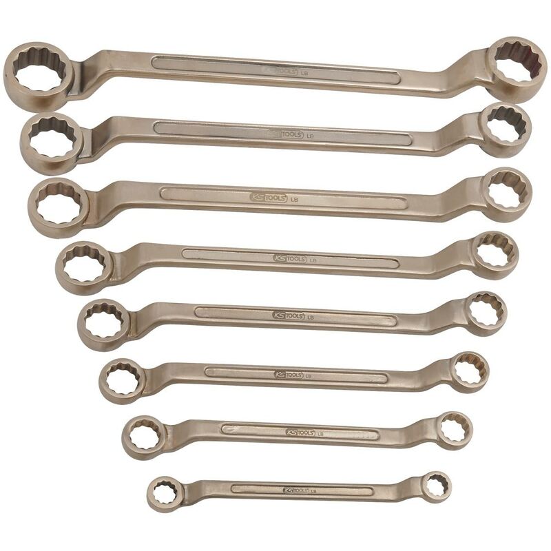 

Kstools - KS TOOLS Juego de llaves de estrella dobles BRONZEplus, 8 pzs, 1/4-1'