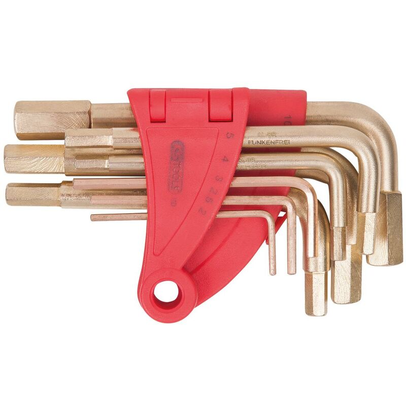 

Kstools - KS TOOLS Juego de destornilladores acodados BRONZEplus para tornillos con encastre hexagonal, pulgadas, 10 pzs