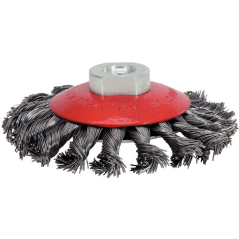 KS Tools - Brosse inox torsadé 0,5 mm, Ø 115 mm - 340.0051