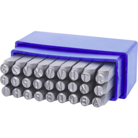KS Tools Buchstaben-Prägestempel-Satz, 27-tlg