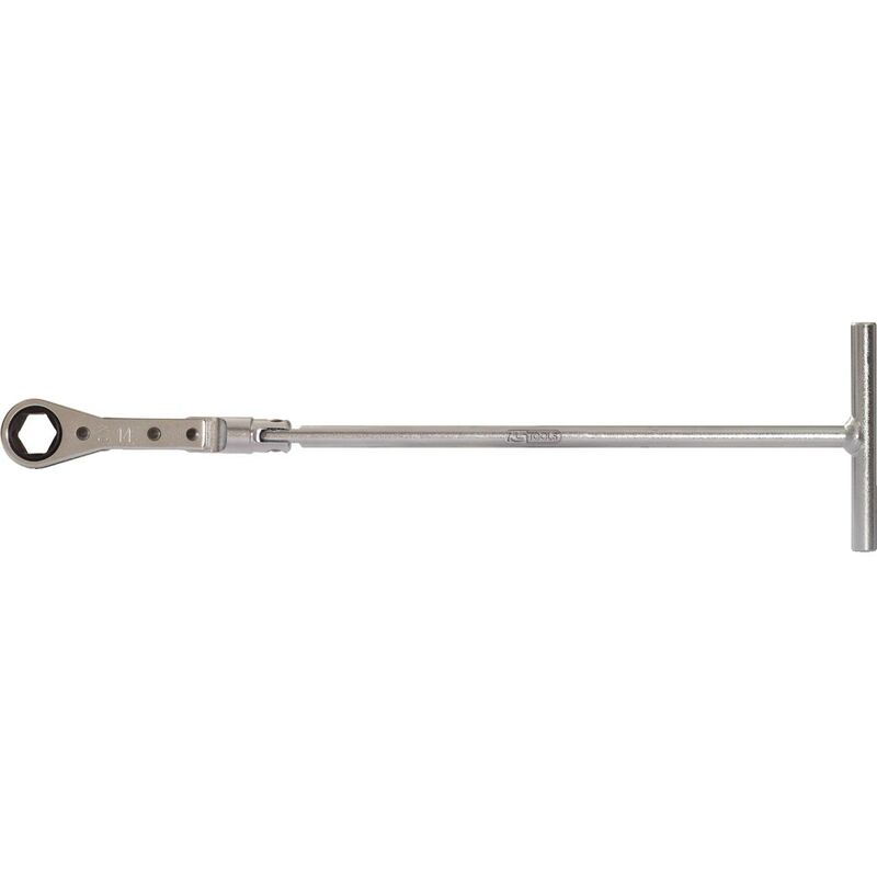 

KS TOOLS Carraca articulada de anillo con mango en T para bujías de incandescencia, 14 mm