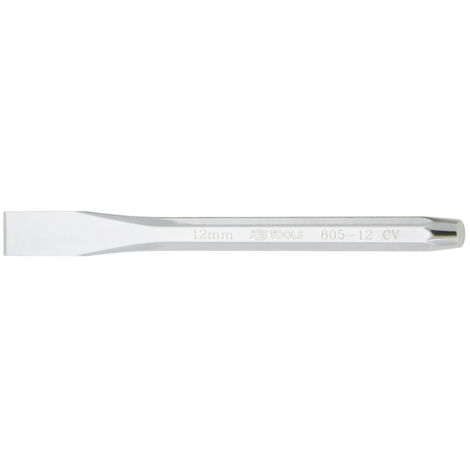 Kstools – Burin octogonal 12 mm – Acier chrome vanadium extra-fin – Finition chromée – Longueur 130 mm – Pour béton armé