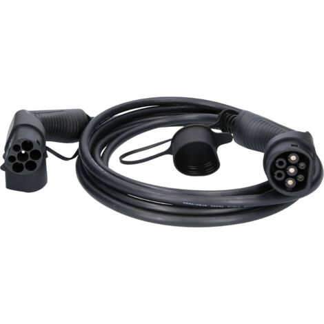 KS TOOLS Câble de charge efuturo droit, connecteur du type 2 vers le type 2, monophase, jusqu’à 7,4 kW, 32 A, 230 V, mode 3, 5 mètres ( 117.7150 )