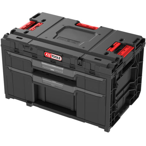 KS Tools - caisse a outils - malette outils 2 tiroirs - rangement d'atelier SCM - boite à outils - 850.0385F
