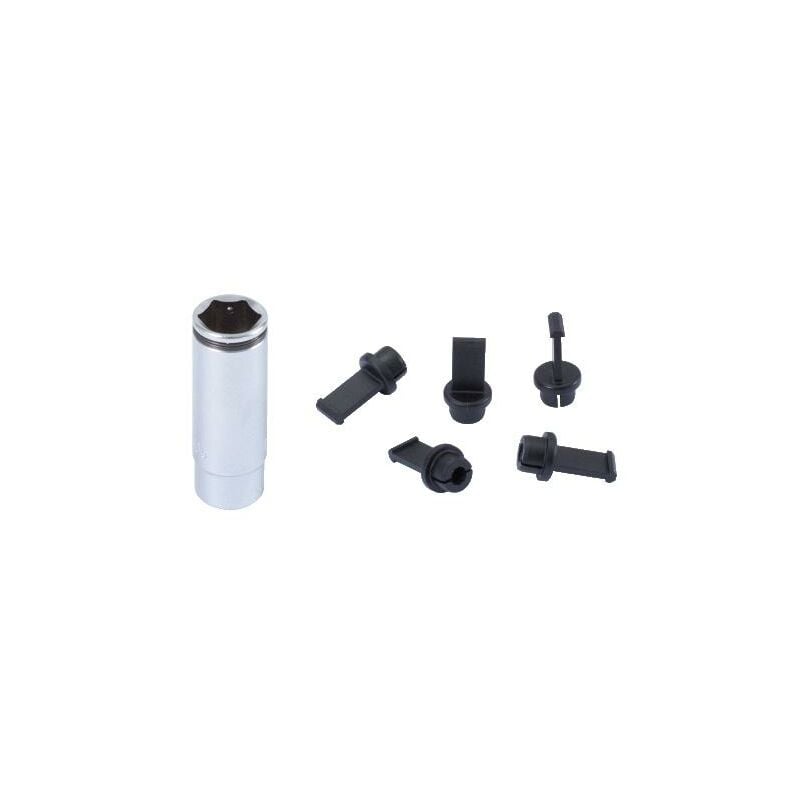 

KS TOOLS Llave de vaso para bujías PSG, con 5 tapas de protección