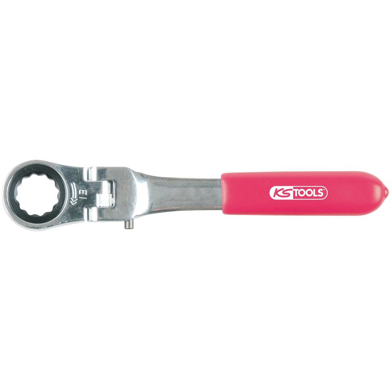 

KS TOOLS Carraca de cuadradillo pasante articulado, 13,0 mm