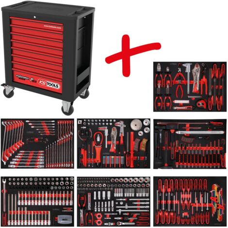 KS Tools  Carrello da officina PERFORMANCE PLUS con utensili 