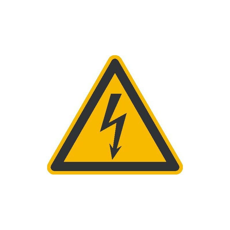 Image of Segnale Di Pericolo Alu 200 Millimetri Di Avvertimento Rischi Di Natura Elettrica