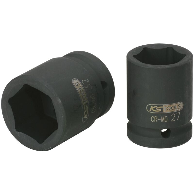 

KS TOOLS 3/4' Llave de vaso de impacto hexagonal, corta, 1.1/8''